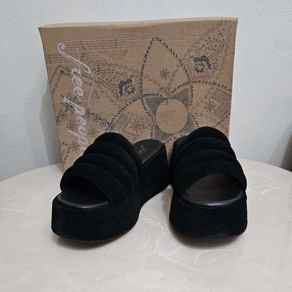 Free People   Almost Paradise Platform Blk/Noir 3 Size 38   EU 8 66684663 - Picture 6 of 13